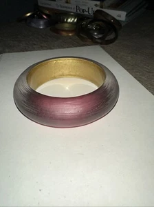 Alexis Bittar weinrot GROSSES Plexiglas Armband signiert 2,5" Öffnung - Bild 1 von 9