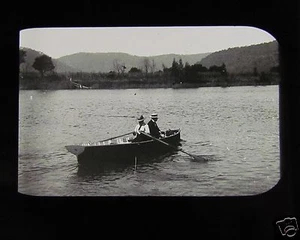 Glass Magic lantern slide ON LAKE ROTOMAHANA C1890 NEW ZEALAND - Picture 1 of 2