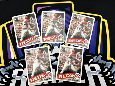 Topps Traded Baseball 1985 # 11T Tom Browning RC lote de 5 Foto 1 de 2
