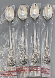 Francis I by Reed & Barton Sterling set of 4 Iced Beverage Spoons, in wrappers - Picture 1 of 4