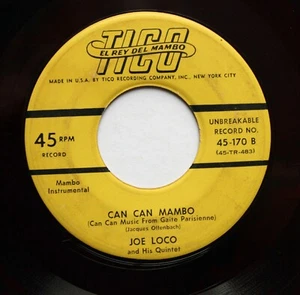 JOE LOCO Latin RED WAX 45rpm Can Can Mambo b/w Song From Moulin Rouge HEAR - Bild 1 von 2