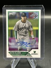 2023 Topps Pro Debut DAVID McCABE AUTO #PD-180 Atlanta Braves RC