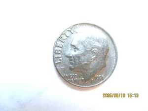 1976 ROOSEVELT DIME NO MINT MARK - Picture 1 of 2