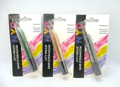 Set of 3 NYC City Proof 24 HR Eye Shadow ~ 615 Rush / 630 Building / 655 Park ~ - Image 1 of 2