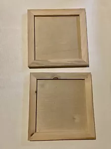 Holzrahmen für DIY Kunst Malerei Bilderrahmen Wohndeko 2 Stück unvollendet - Bild 1 von 6