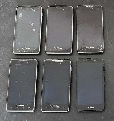 Lote de teléfonos inteligentes Motorola XT912 Droid RAZR Verizon como están Foto 1 de 4