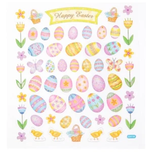 Pegatinas de papel de aluminio de huevos de Pascua planificador papelería resorte hágalo usted mismo resorte artesanías - Imagen 1 de 1