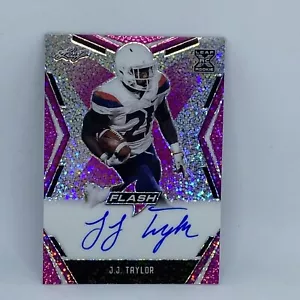 2020 Leaf Flash KHALIL J.J. TAYLOR ON-CARD AUTO #15/15 AUTOGRAPH RC PATRIOTS - Picture 1 of 2