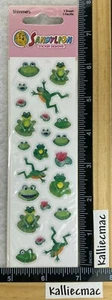 Sandylion FRÖSCHE SCHIMMERN Aufkleber 1 NEU UNGEÖFFNETE VERPACKUNG FUN FROSCH - Bild 1 von 3