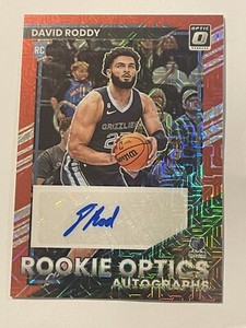 2022-23 Donruss Optic Basketball David Roddy Prizm Rookie Autograph Card 