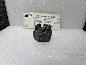 25 FABORY HEXÁGONO RANURADO Y TUERCA DE CASTILLO DIN 935-1 ACERO LISO 4 M22 (DC) - Imagen 1 de 9