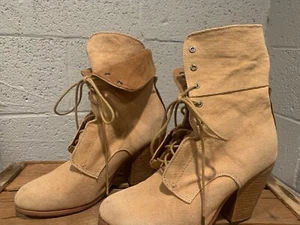 Rag & Bone Canvas Stiefel mit Absatz 38 - Bild 1 von 8