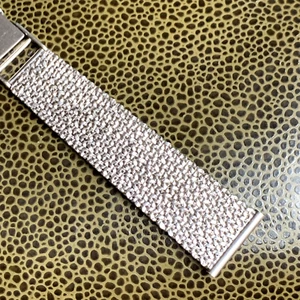 NOS .835 Massives Silber 19mm Mesh Milanaise Armband für Armbanduhr - Bild 1 von 12