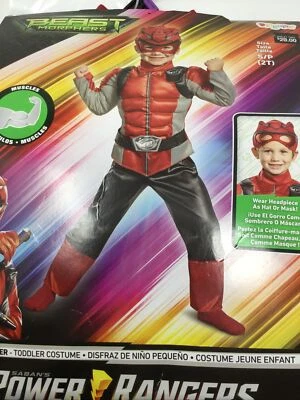 Power Rangers красный рейнджер зверь Morphers костюм для Хэллоуина 2T с мышцами - Изображение 1 из 4