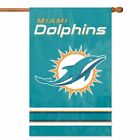 MIAMI DOLPHINS House Banner Flag PREMIUM Outdoor DOUBLE SIDED Embroidered