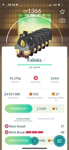 Pokémon Go Shiny Falinks Train Conductor Falinks Gofest Osaka 2025 - Trade - Picture 1 of 1