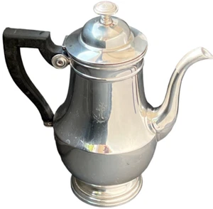 Teekanne Krug Silber große Kanne Französische Marine Marine Nationale 1955 Vintage Boulenger - Bild 1 von 17