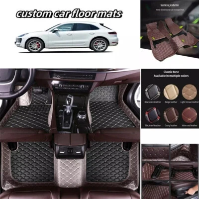 Custom For KIA All Models Waterproof Front & Rear Car Floor Mats Carpets Liner - Image 1 of 4