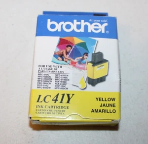 Genuino OEM Brother LC41Y Amarillo InkJet MFC-210C Nuevo con Caja Bolsa Sellada - Imagen 1 de 2