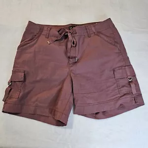 Womens Lee Regular Fit Shorts 12 M Mid Rise Rose Multi Pocket Outdoor Sports - Picture 1 of 8