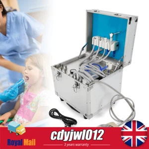 Unidad dental portátil entrega móvil estuche rodante 4 orificios compresor de aire y succión - Imagen 1 de 7