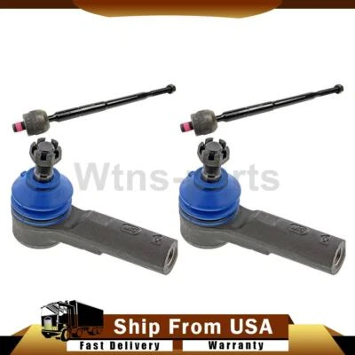 Para Nissan Altima 1998-2001 Frontal Interior Exterior Dirección Tie Rod End Mevotech 4 piezas Foto 1 de 4