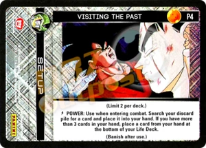 Dragon Ball Z DBZ TCG Panini Promo P4 Besuch der vergangenen Folie (Perfektion) - Bild 1 von 2