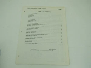 Kewanee 24 Series Portable Auger Parts Catalog Manual - Picture 1 of 2