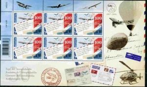 SWITZERLAND 2016 STAMPS ON STAMPS HELICOPTER ZEPPELIN STAMP ON STAMP 12397-9 - Picture 1 of 1