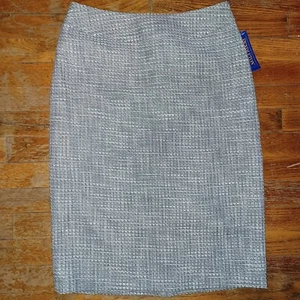 Pendleton Damen Polyester/Rayon A-Linien-Rock marineblau weiß Größe 6 - Bild 1 von 10