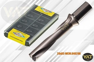 10x WCMX040208-SF ER600 + D=20xD5 Vollbohrer/Wendeplattenbohrer  NEU - Bild 1 von 1