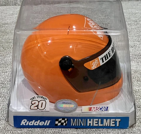 Tony Stewart Riddell Mini Helmet - Home Depot NASCAR #20 - New In Box Cover