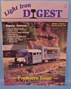 LIGHT IRON DIGEST MAGAZINE VOLUME 1 NUMBER 1 FEB/MARCH 1999  TOC PICTURED - Picture 1 of 2