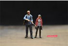 1/64 The Last of Us JOE &Ellie Scene Prop Miniture Figure Doll Fit Car Vehicles