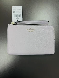 Kate Spade New York Leila Medium L-Reißverschluss Handgelenktasche Leder Flieder Mond KE933 ~ Neu mit Etikett - Bild 1 von 4