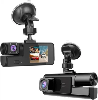HD Dual Dash Camera for Car Front & Inside Dashcam Car Security Video Records - Image 1 of 4