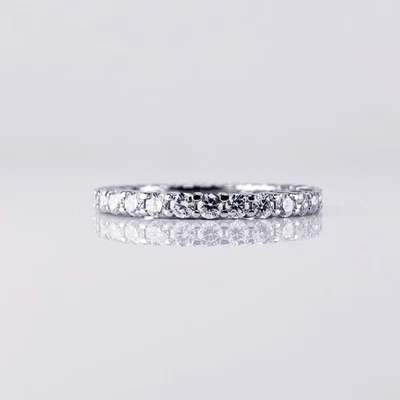 Tiffany & Co. Forever Eternity Band Ring in Platinum Full Circle 2.2mm 0.85ctw - Image 1 of 4