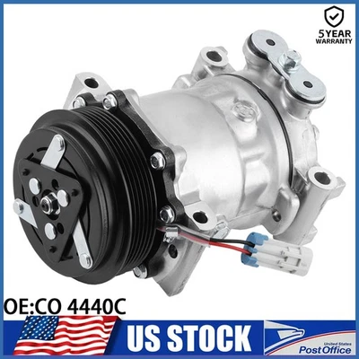 AC Compressor w/ Clutch for Chevy GMC C1500 C2500 C3500 1996-1999 4.3L 5.7L 6.5L - Изображение 1 из 4