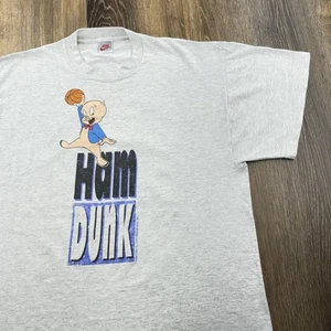 Vintage Nike Shirt Herren XXL FITS XL Ham Dunk Porky Pig 1992 Jordan Slam Dunk Tee - Bild 1 von 15