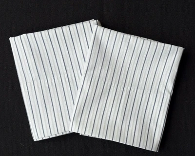 Tommy Hilfiger 2 Fundas de Almohada Azul Gris Camisa Rayas Náutica NUEVO SIN ETIQUETAS 19x30 Foto 1 de 4