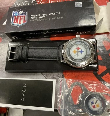 Reloj Avon Pittsburgh Steelers NFL 2016 nuevo en caja raro con llavero abridor de botellas Foto 1 de 4