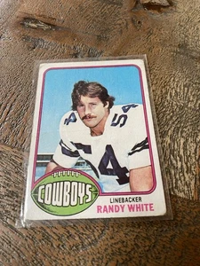 Tarjeta de fútbol americano vintage 1976 Topps #158 Randy White Cowboys - Imagen 1 de 8