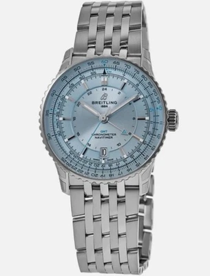 Reloj para hombre Breitling Navitimer automático 41 GMT esfera azul acero A32310171C1A1 Foto 1 de 2