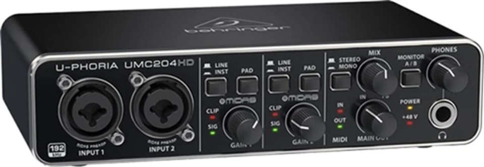 Behringer U-Phoria UMC204HD Audio Interface - Image 1 of 1
