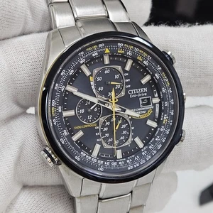 Citizen Eco-Drive Blue Angels Mens Chronograph Men's Wrist Watch H800-S081157 - Picture 1 of 13