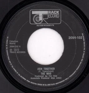 Who Join Together 7" vinyl UK Track 1972 Large centre paper label design 2094102 - Image 1 of 2