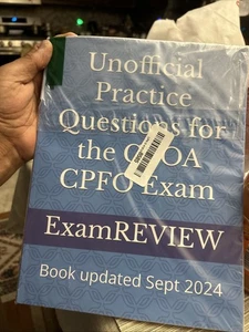 Unofficial Practice Questions for the GFOA CPFO Exam Updated Sept 2024 - Foto 1 di 9