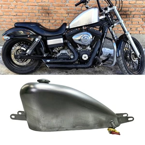 Tanque de combustible de gasolina para Harley Dyna 2004-2006 2005 plateado sin pintar - Imagen 1 de 10