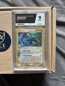 Pokémon TCG Armaldo EX Holon Phantoms 1/110 Reverse Holo ACE GRADING MINT 9 - Picture 1 of 2