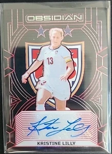 Kristine Lilly 2024-25 Panini Obsidian Class 1999 Auto Red USWNT #09/28 - Picture 1 of 2